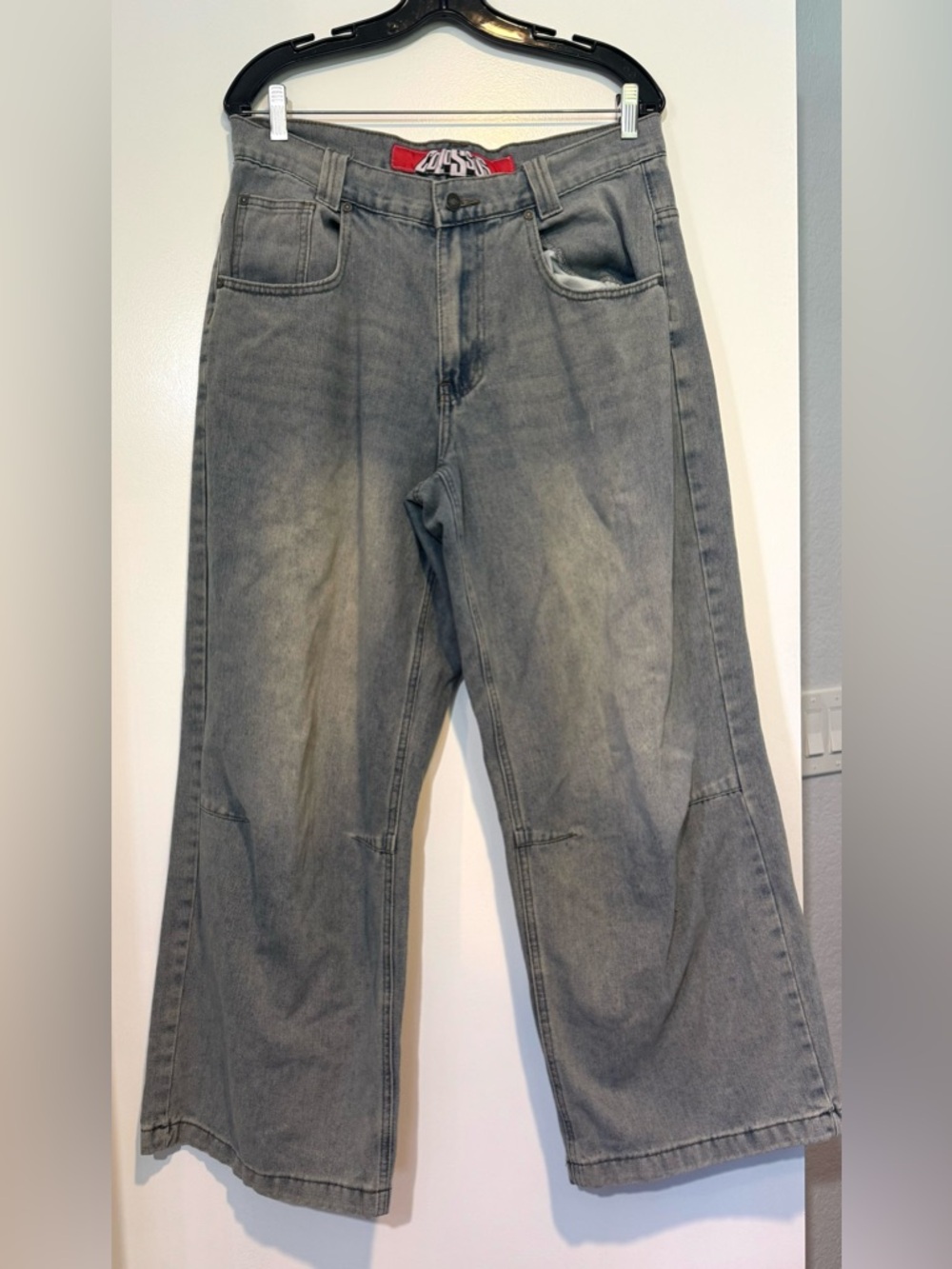 Jaded London Colossus Grey Baggy Wide-Leg Jeans Skater Vibes